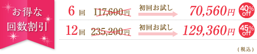 お得な回数割引